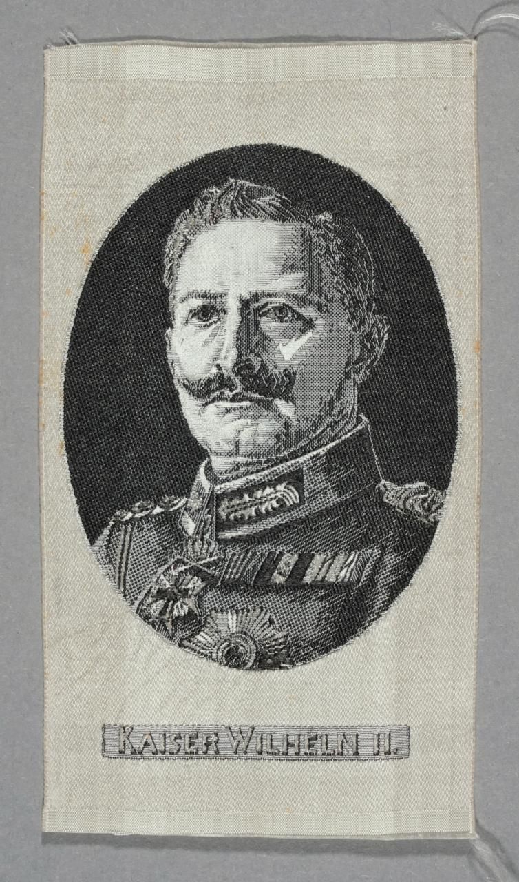 Seidenbild "Porträt Kaiser Wilhelm II"