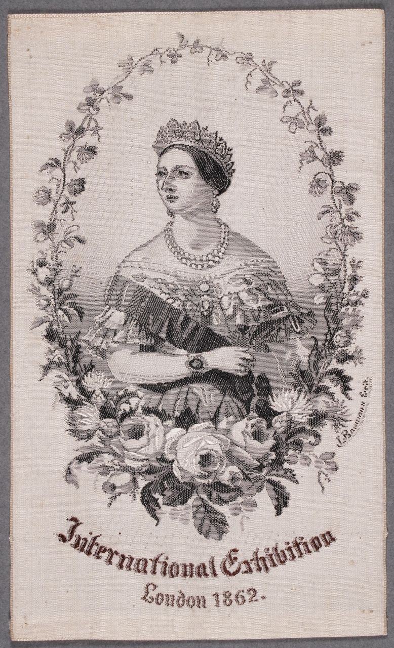 Seidenbild "International Exhibition London 1862"