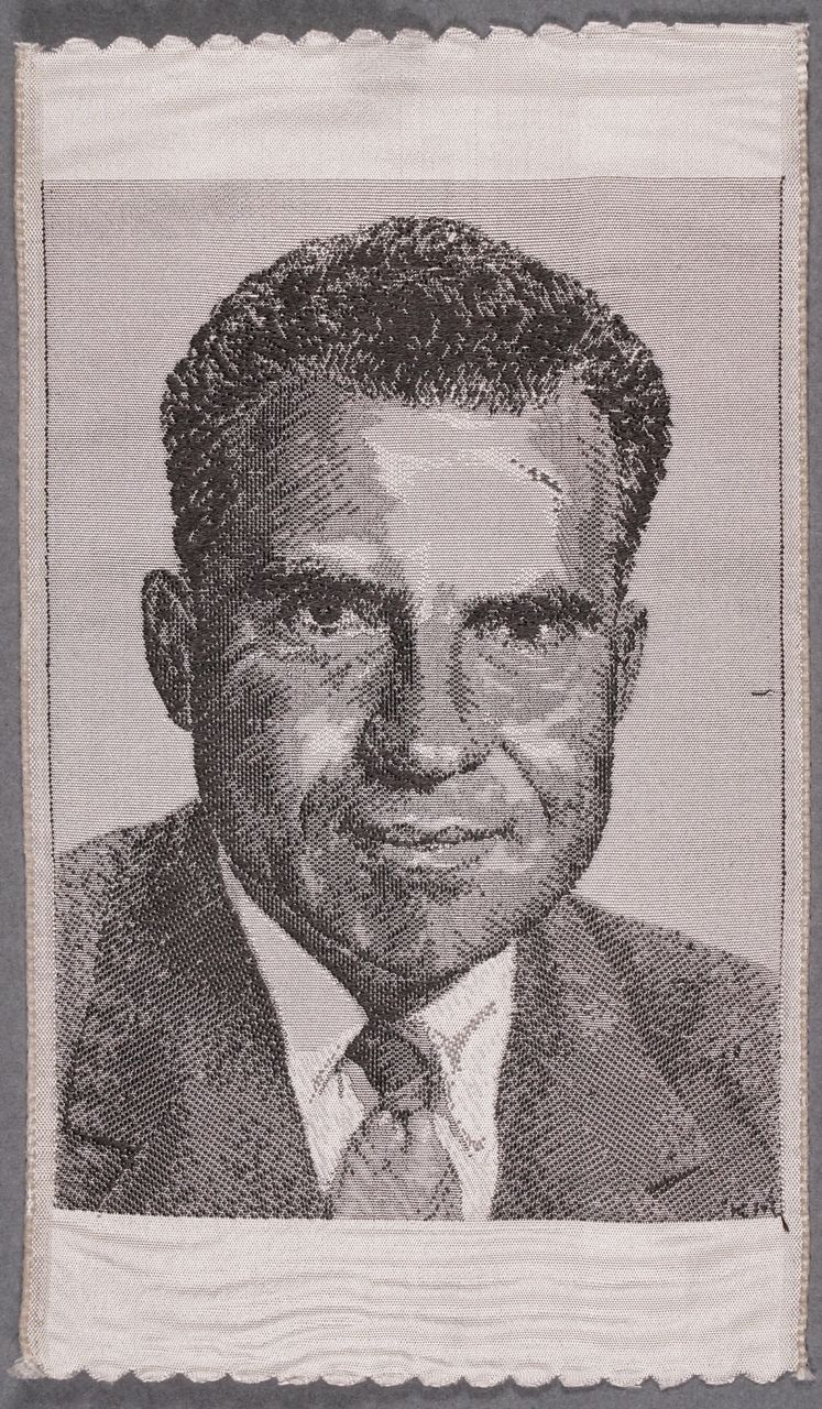 Seidenbild "Porträt Richard Nixon"
