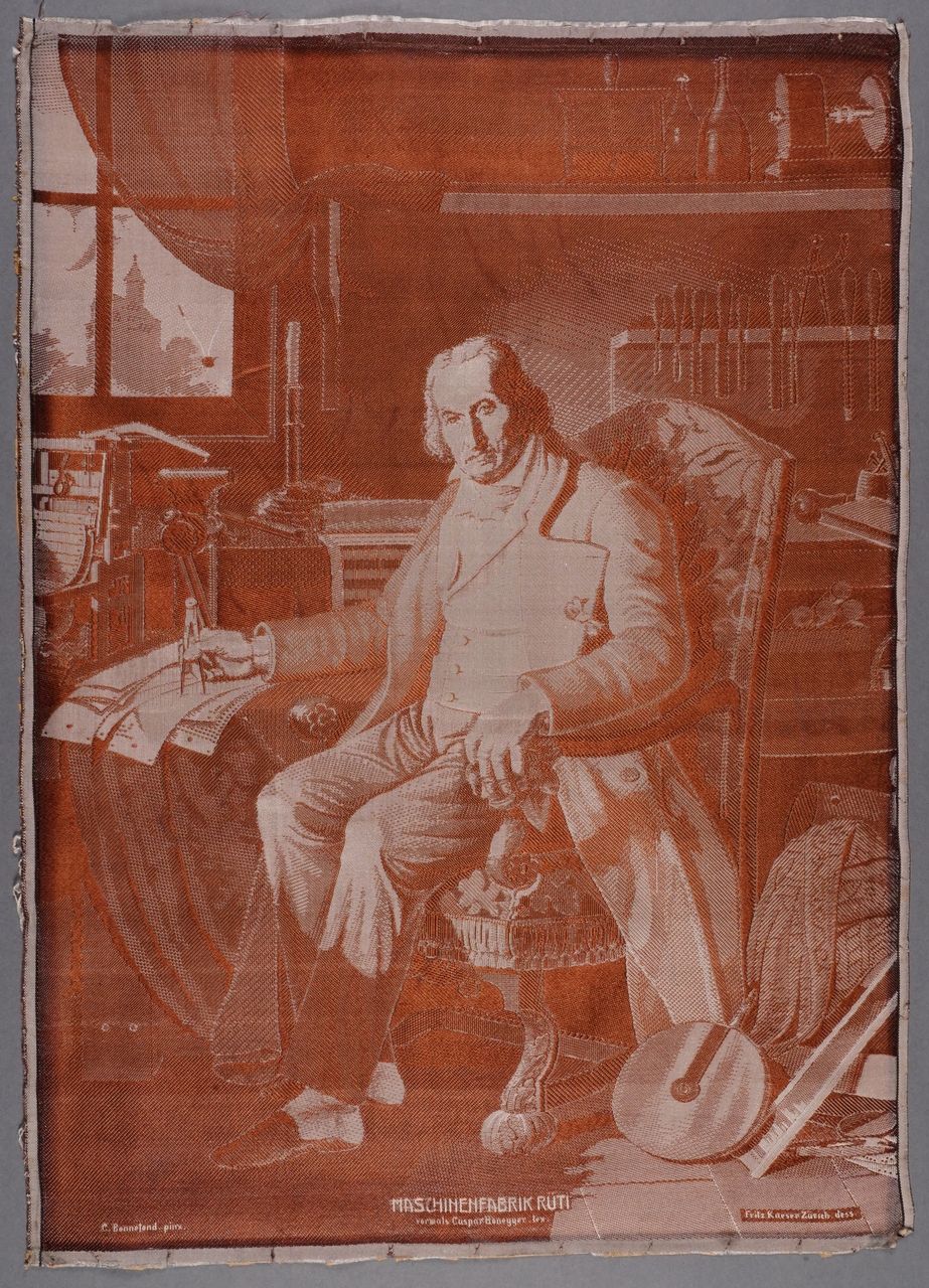 Seidenbild "Joseph-Marie Jacquard"