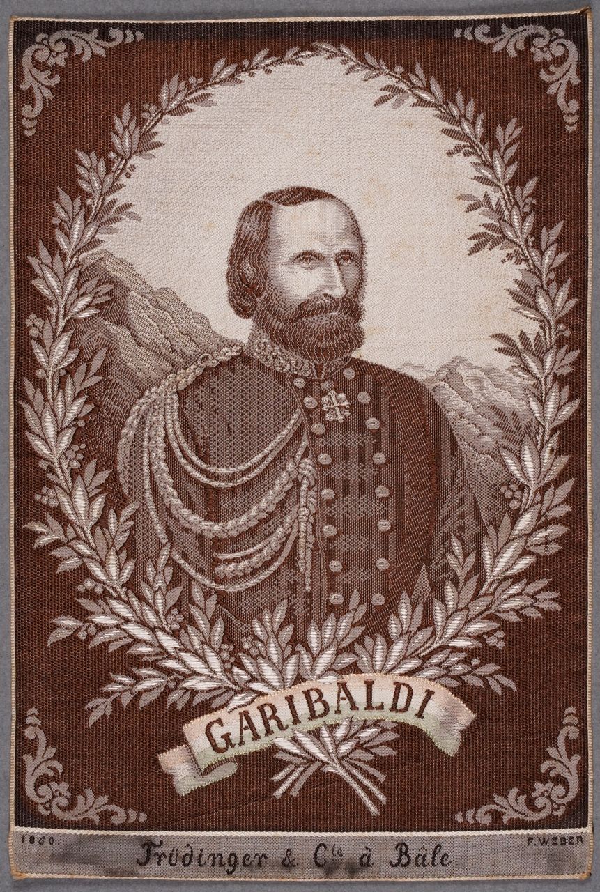 Seidenbild "Porträt Garibaldi"