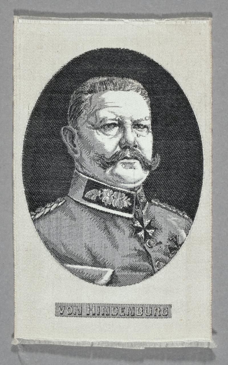 Seidenbild "Porträt Von Hindenburg"