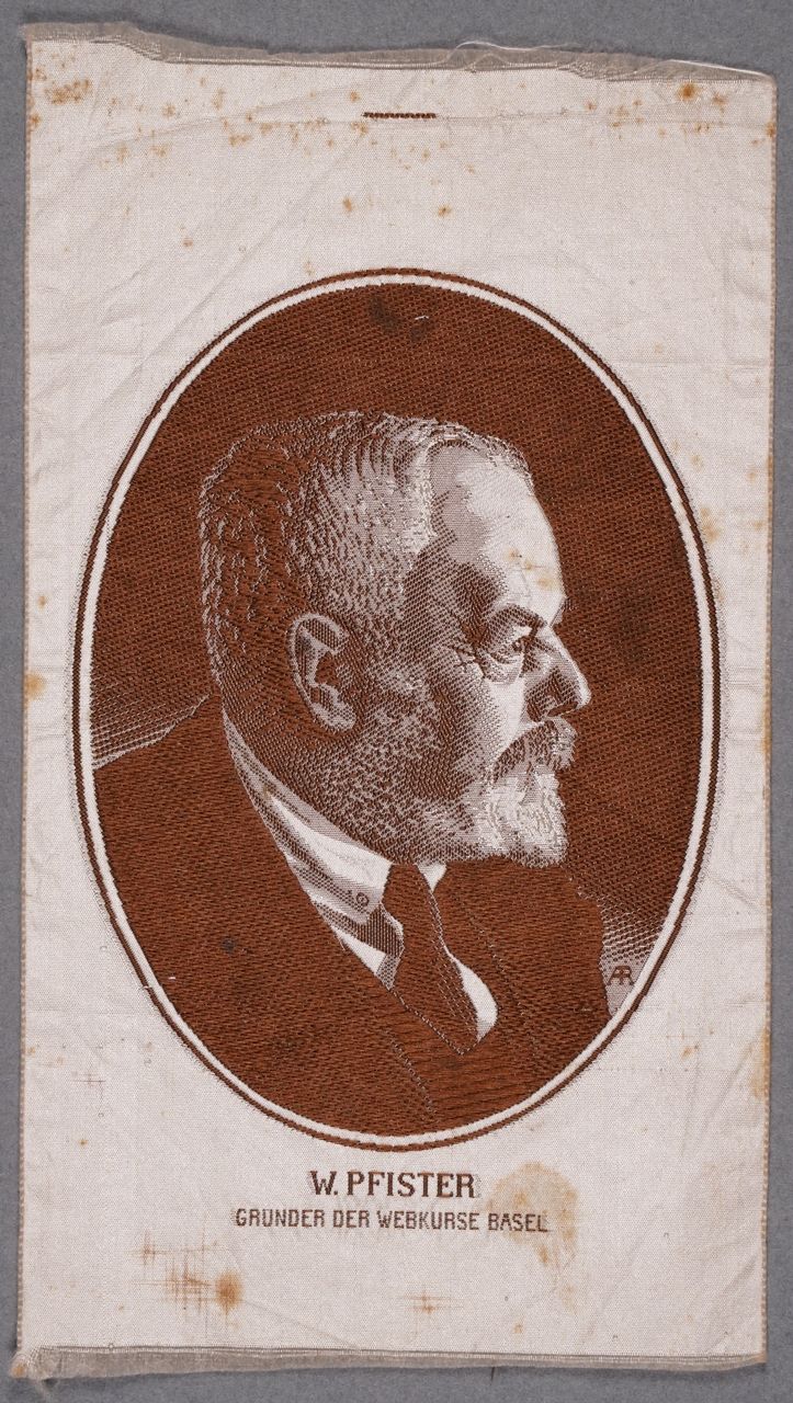 Seidenbild "Porträt W. Pfister"