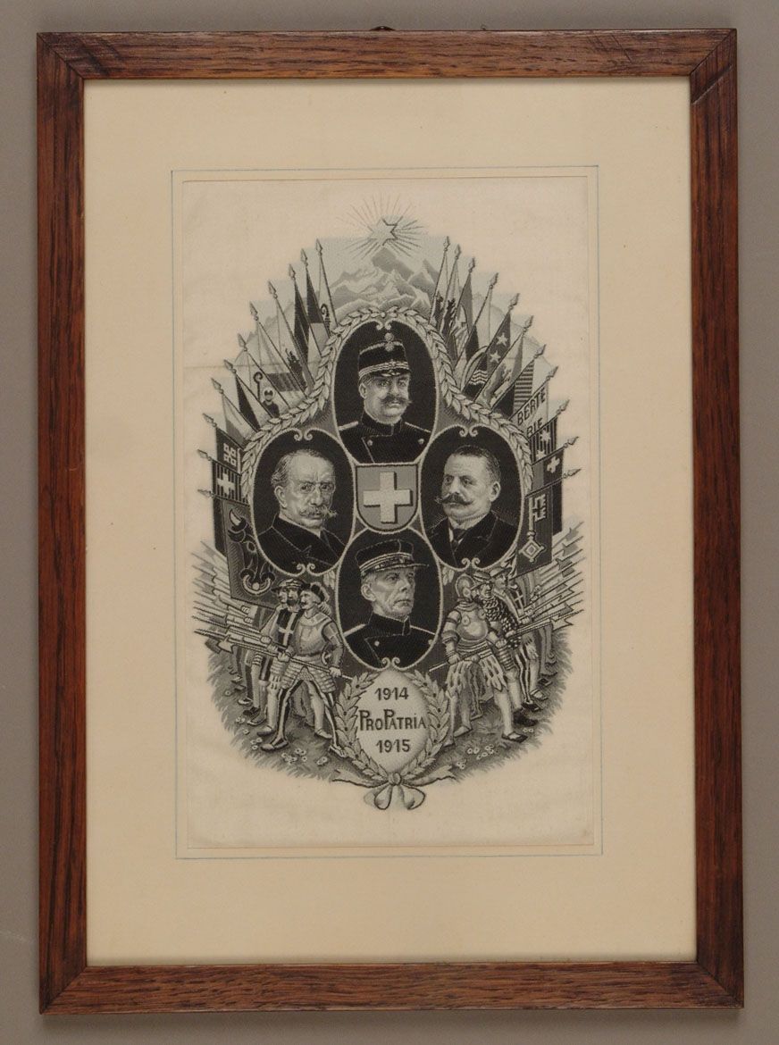 Seidenbild "Pro Patria 1914-1915"