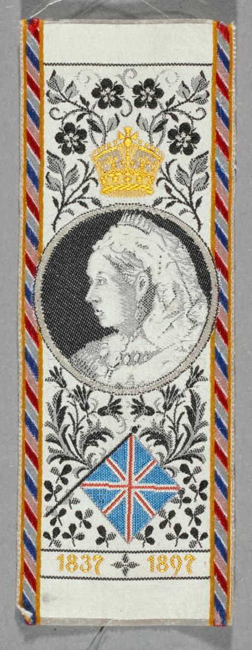Seidenbild "Queen Victoria 1837-1897"