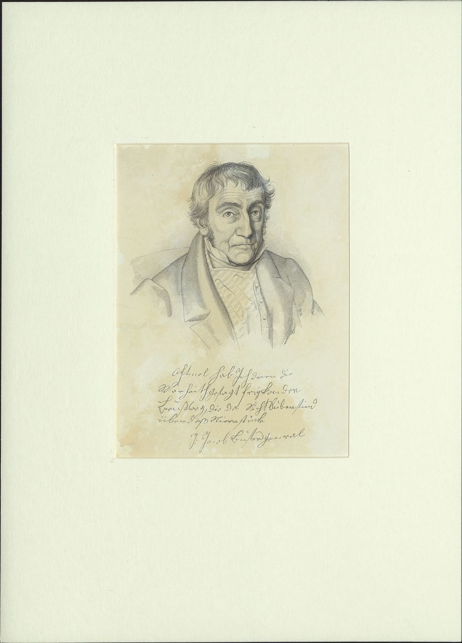 Anonymus - Druckgrafik, Bildnis Johann Jakob Buser ("General Buser")