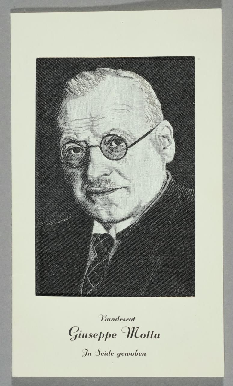 Seidenbild "Giuseppe Motta"