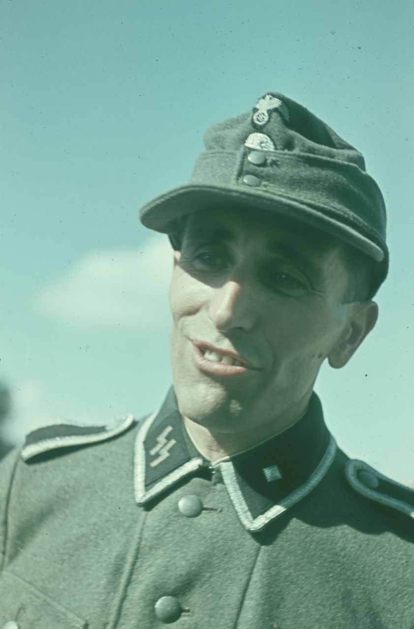 Fotografie, Boncourt, Begegnung mit SS-Mann an der Grenze