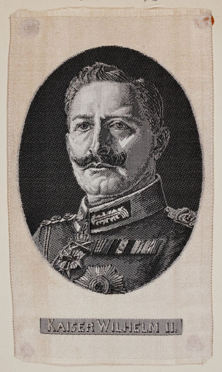 Seidenbild "Porträt Kaiser Wilhelm II"