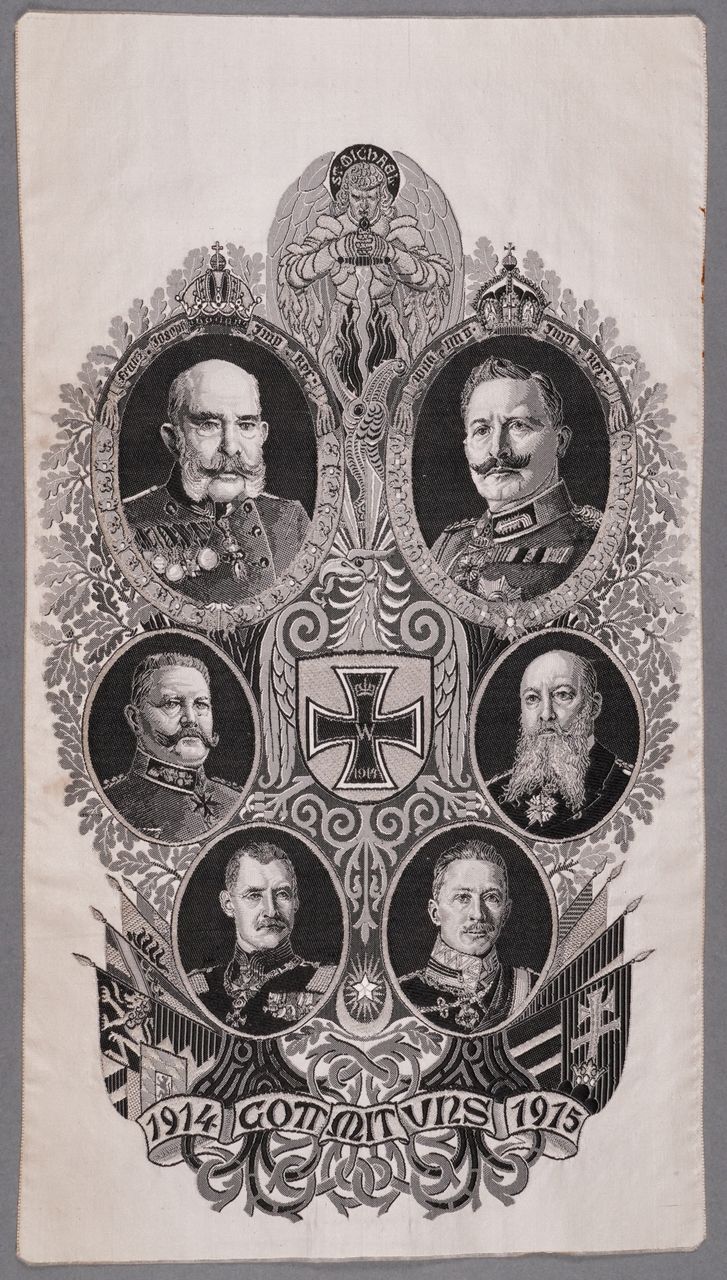 Seidenbild "Gott mit uns 1914-1915"