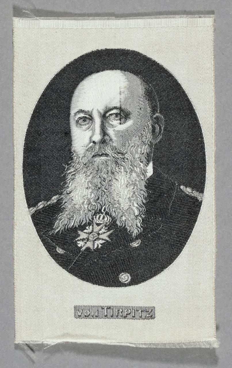 Seidenbild "Porträt Von Tirpitz"