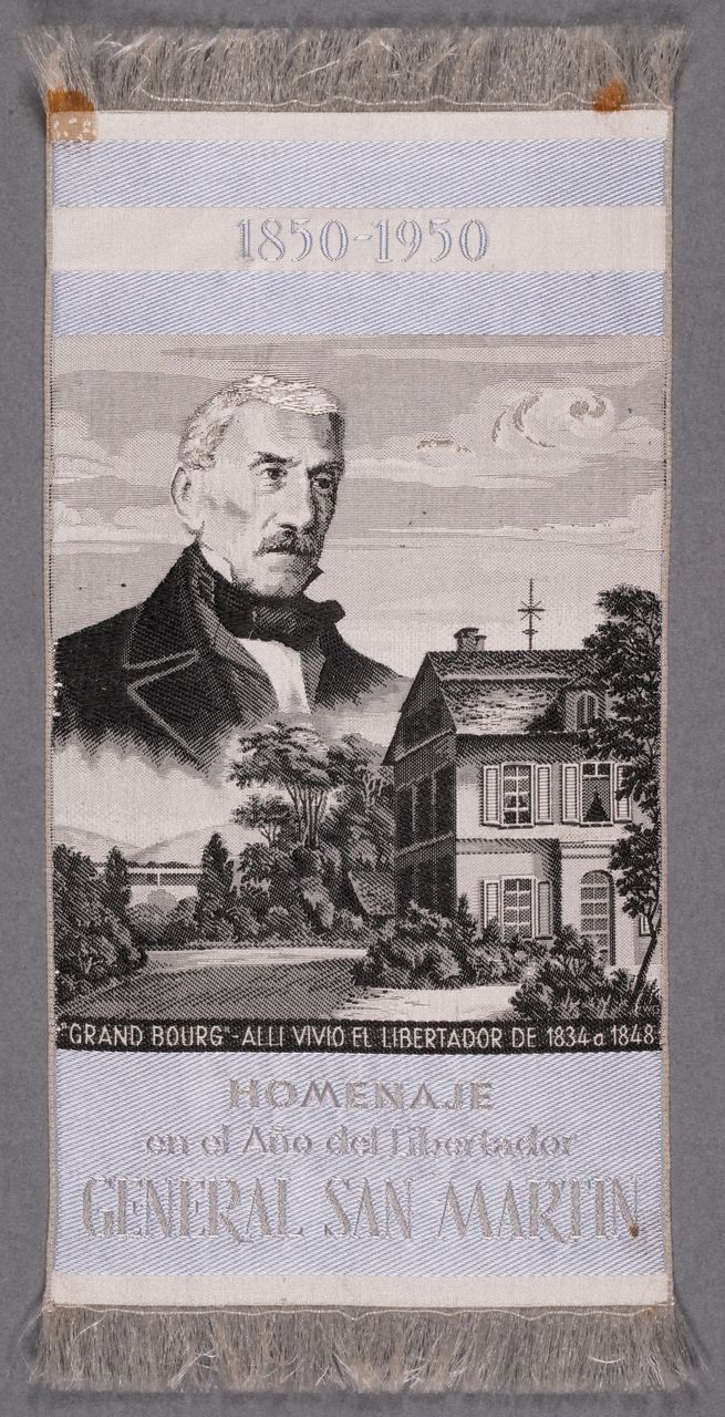 Seidenbild "General José de San Martin"