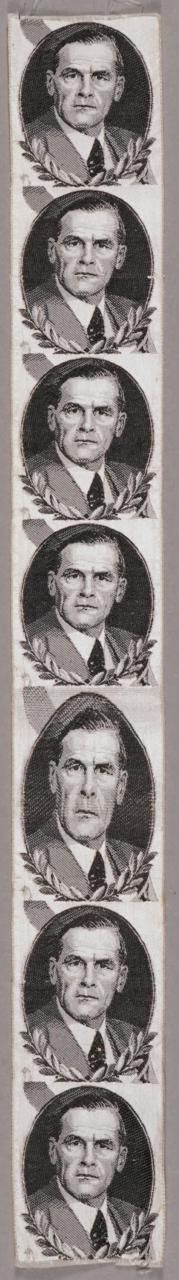 Seidenbild "Porträt J.W. Oeri (7x)"