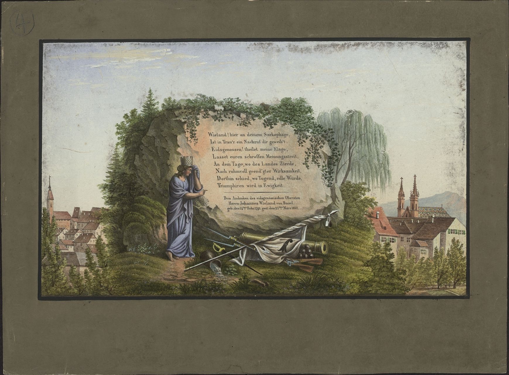 Anonymus - Druckgrafik, Wieland!