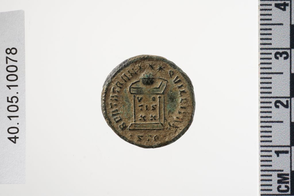 Münze, AE3, für Crispus Caesar