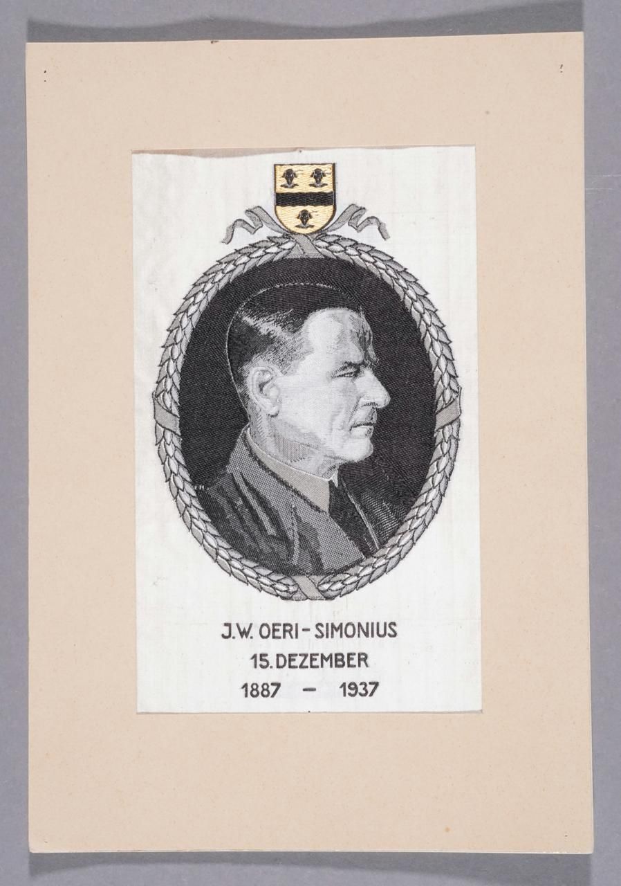 Seidenbild "J.W. Oeri-Simonius"