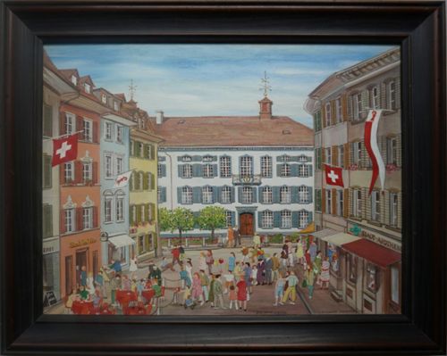 Hostettler, Elisabeth - Malerei, Regierungsgebäude in Liestal
