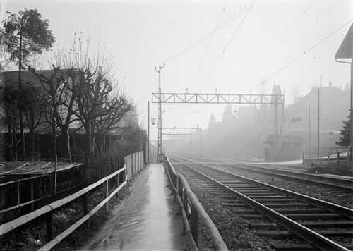 Fotografie, Liestal; Poststrasse gegen Schwieri