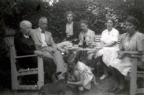 Fotografie, Gruppenfoto im Garten
