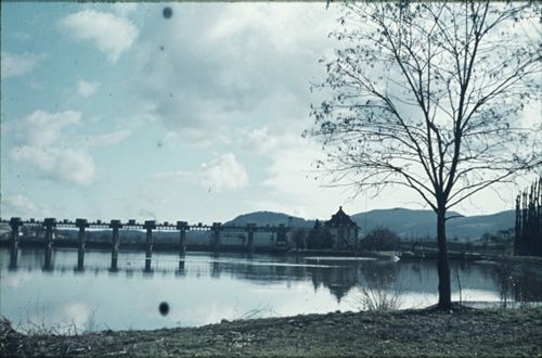 Fotografie, Augst, Rhein mit Kraftwerk