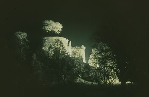 Fotografie, Dornach, Schloss Dorneck im Flutlicht