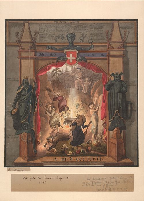 Kelterborn, Ludwig Adam - Malerei, Das Ende der Sarner Konferenz 1833