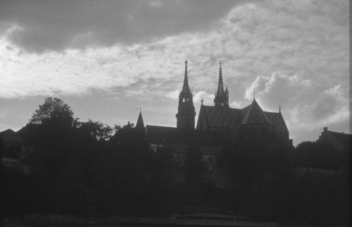 Fotografie, Basel, Abendstimmung mit Münster.