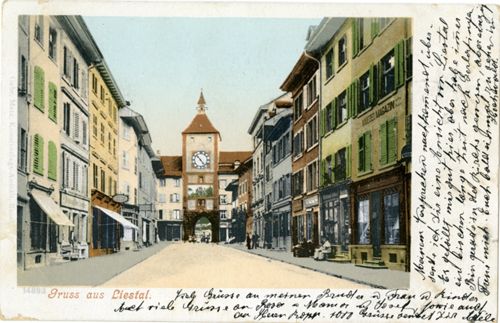 Fotografie, Gruss aus Liestal, Rathausstrasse