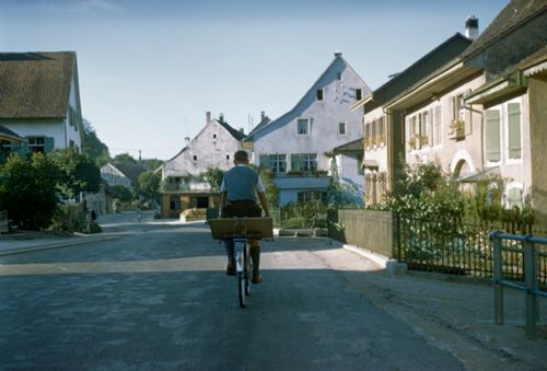 Fotografie, Muttenz, Häuserzeile in der Baselgasse