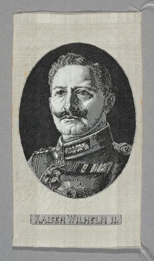 Seidenbild "Porträt Kaiser Wilhelm II"