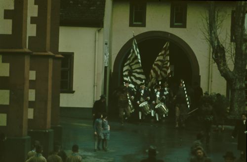 Fotografie, Basel, Vogel Gryff beim Waisenhaus