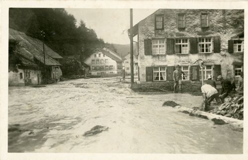Fotografie, Hochwasserkatastrophe im Waldenburgertal, 22.06.1926