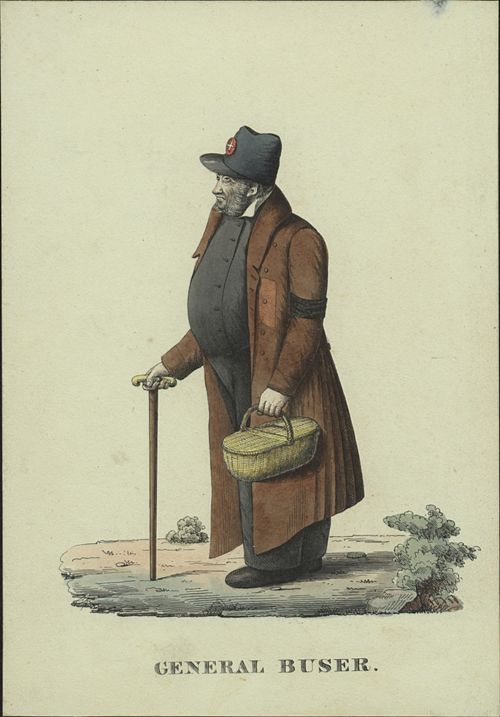 Anonymus - Druckgrafik, General Buser.