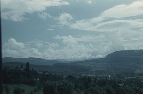 Fotografie, Dornach, Blick vom Goetheanum gegen Eggfluh