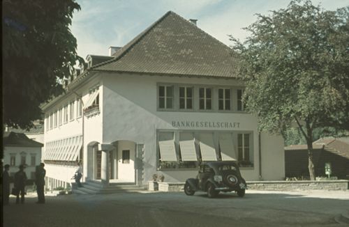 Fotografie, Liestal, Bahnhofstrasse, Bankgesellschaft Neubau
