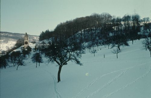 Fotografie, Ormalingen, Kirche im Winter