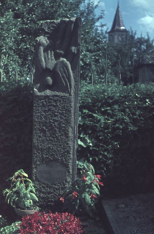 Fotografie, Sissach, Friedhof, Grab von Ernst Bader