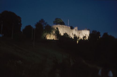 Fotografie, Dornach, Schloss Dorneck im Flutlicht