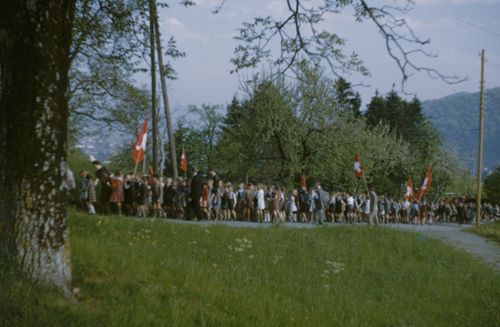 Fotografie, Liestal, Marsch zur Friedenslinde