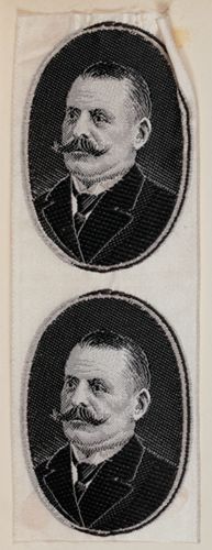 Seidenbild "Porträt Giuseppe Motta"