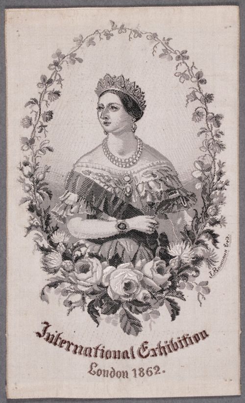 Seidenbild "International Exhibition London 1862"
