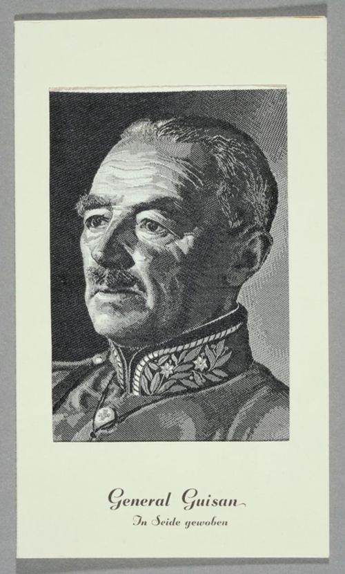 Seidenbild "General Guisan"