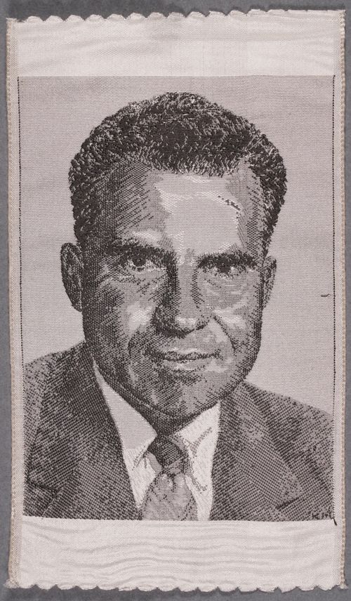 Seidenbild "Porträt Richard Nixon"