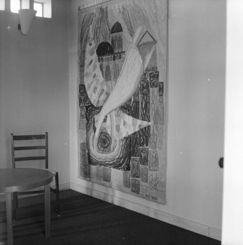 Fotografie, Liestal, Spitalfriedhof, Fresko in der Kapelle
