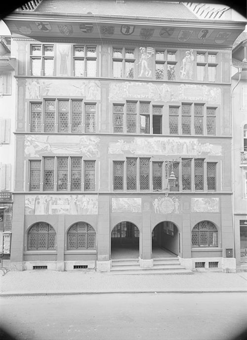 Fotografie, Liestal, Rathaus, Vorderfassade nach Umbau