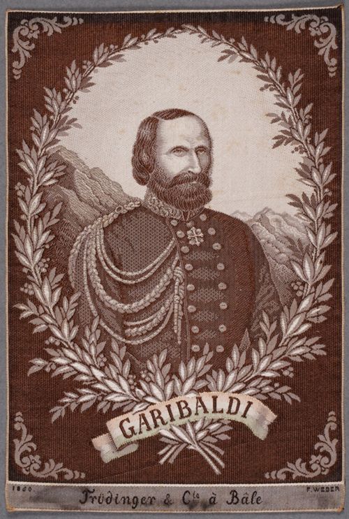Seidenbild "Porträt Garibaldi"