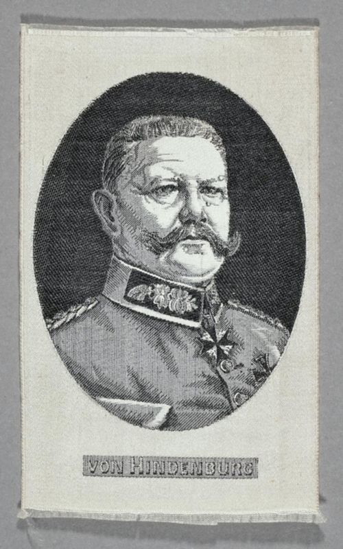 Seidenbild "Porträt Von Hindenburg"