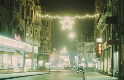 Fotografie, Basel, Weihnachtsbeleuchtung, obere Freie Strasse