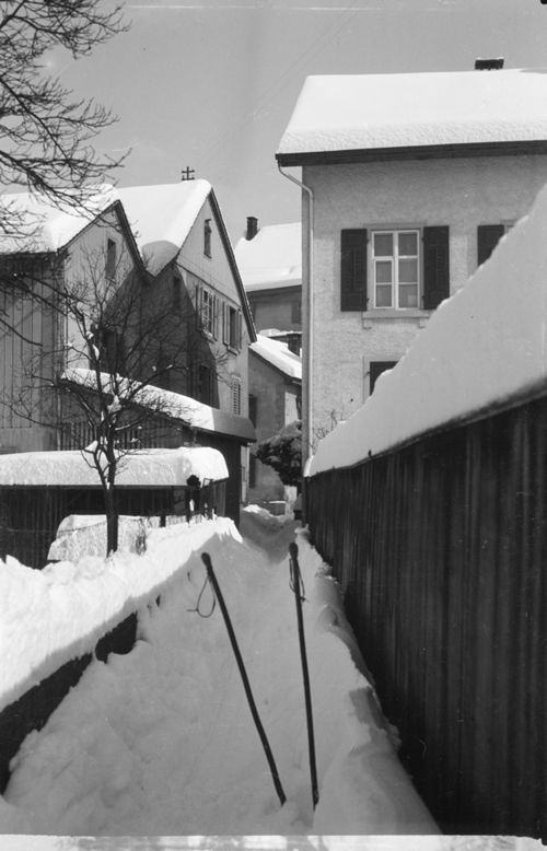 Fotografie, Liestal, Quartierweg im Winter