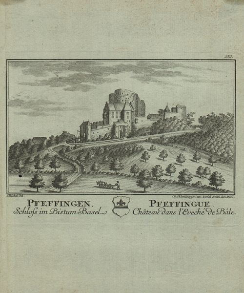 Büchel, Emanuel - Druckgrafik, Schloss Pfeffingen
